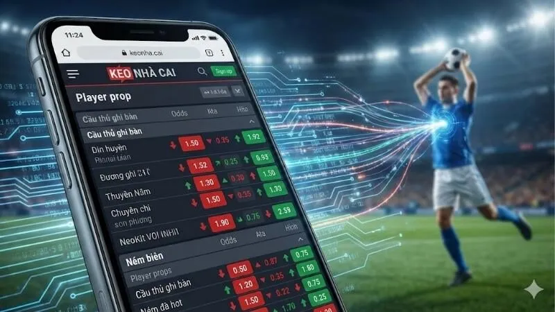 Keo nha cai - Bí quyết cược cầu thủ ghi bàn và ném biên 1 keo-nha-cai